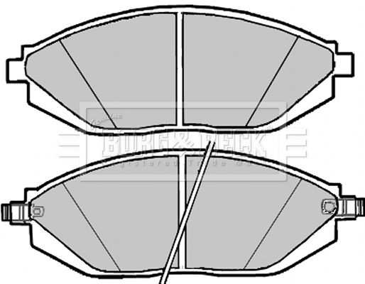 BORG & BECK Комплект тормозных колодок, дисковый тормоз BBP2301